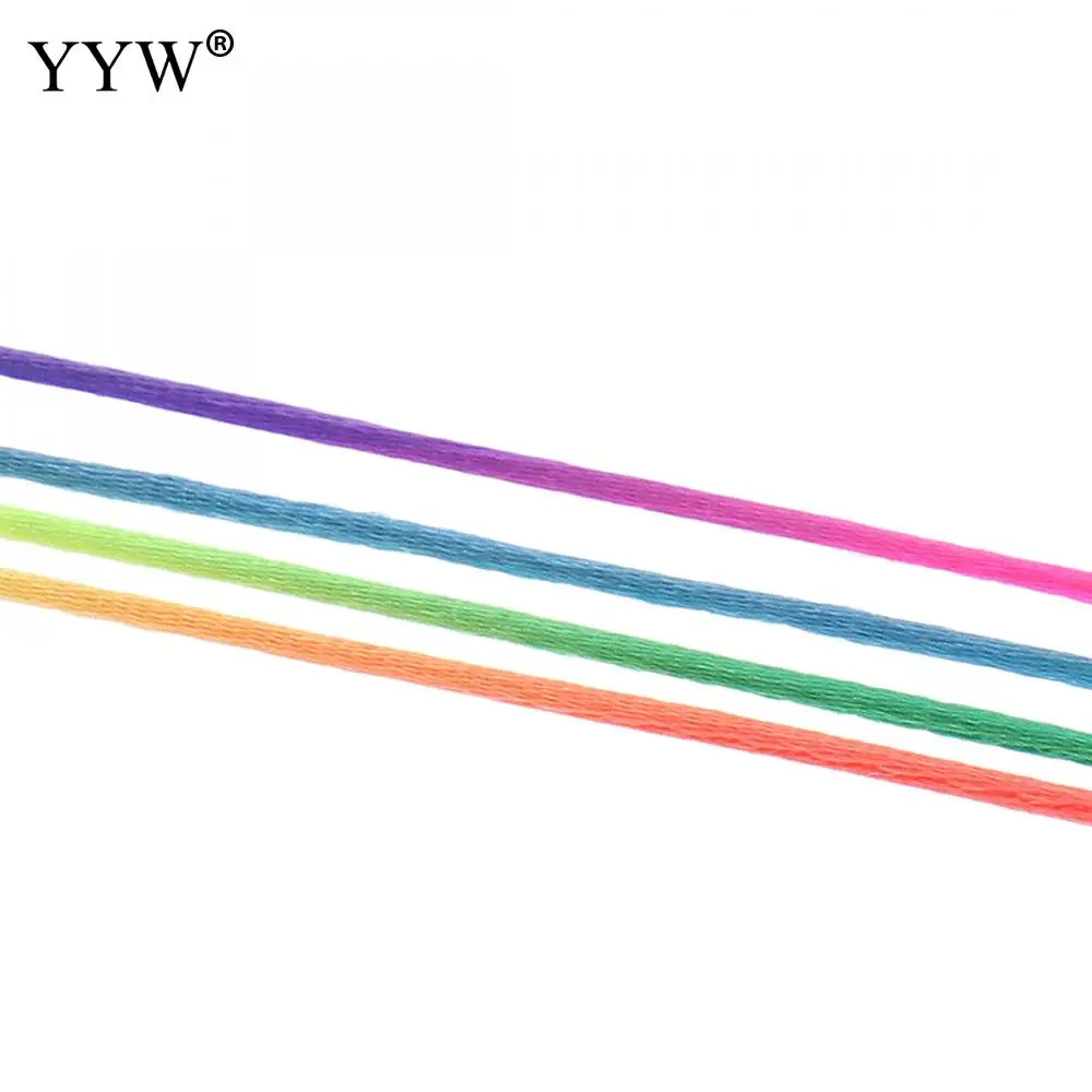 

350m/Spool 1.2mm Nylon Cord Thread MultiColor Tassel Beading String Thread Chinese Knot Cord Bracelets Braided String DIY 2019