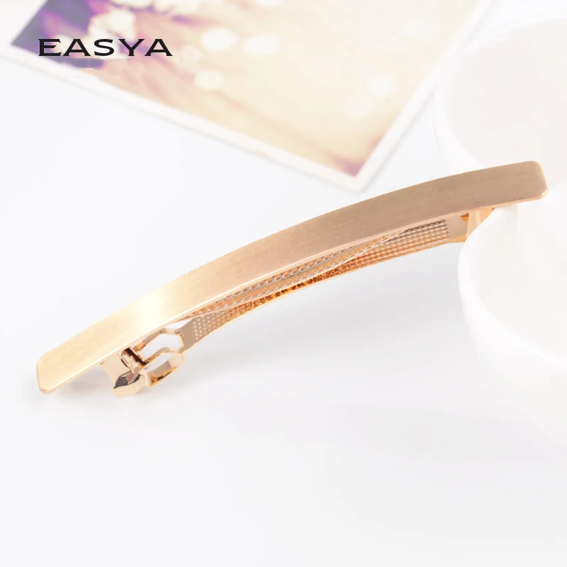 Высококачественные однотонные заколки для волос EASYA женщин большие
