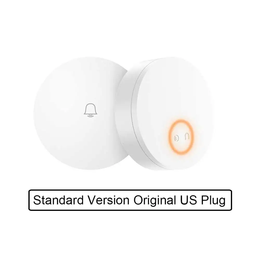Standard Version US Xiao mi Linptech самогенерирующий беспроводной дверной звонок с автономным питанием без питания от батареи Функция памяти с mi home mi jia app - Цвет: Standard Version US