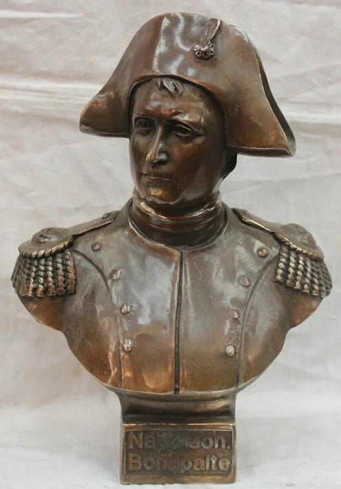 Франция медь Бонапарт воин милитаристская голова политика бюст статуя|statue|statue