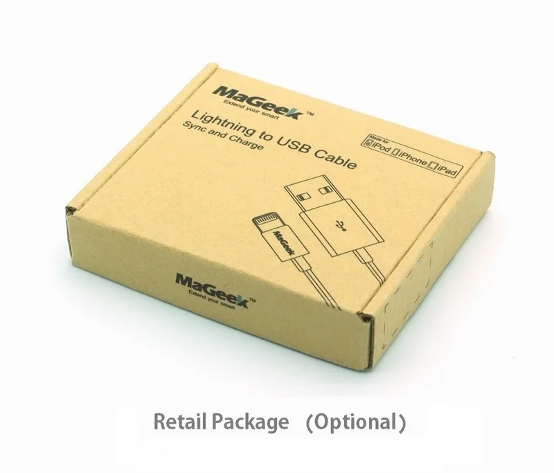 MaGeek 1 0 м/фута фотокабели MFi Lightning к USB-кабелю для iPhone 6 6s Φ iPad 4 mini Air 2 iOS 8 9 10 | Мобильные