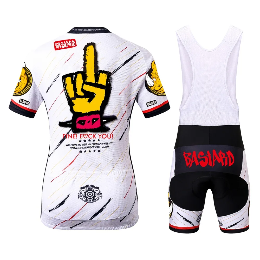 THRILLER RIDER Спортивная TRS-W0091 Женская велосипедная Джерси одежда рубашка размер S до