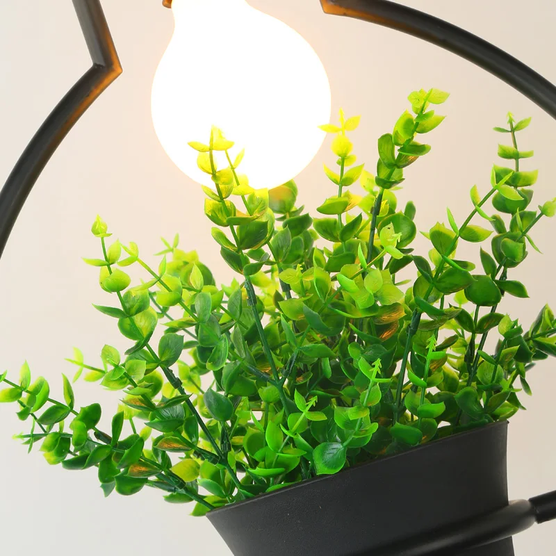 Сельской местности Стиль горшка подвесной светильник квадратной круглой формы