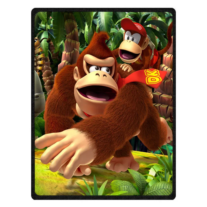 4 Модные Donkey Kong узор лето кондиционер Одеяло s нежно-коралловый флис бросить Одеяло зима постельные принадлежности - Цвет: 4