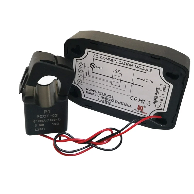 Измеритель мощности переменного тока, измеритель энергии 220 В 100А RS485 Modbus, Электрический кВт-ч, измеритель для Homekit PZEM-016 с разделением CT, измеритель напряжения переменного тока