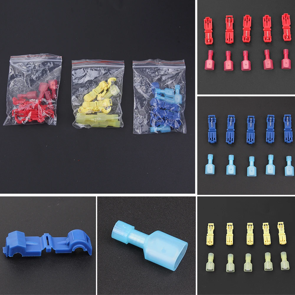 Scotch Lock Electric Wire Cable Connectors Quick Splice Terminals Crimp Set Non Destructive Without Breaking Line | Автомобили и