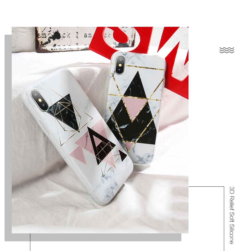 KISSCASE силиконовый чехол для Samsung Galaxy S8 S9 плюс треугольная Геометрия Мрамор чехол для Samsung Galaxy A7 A6 A5 J3 J5 чехол на самсунг j5