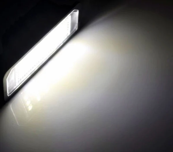 2 шт. белые светодиодные лампы заднего номерного знака без ошибок для Golf/Rabbit MK6 Golf 6