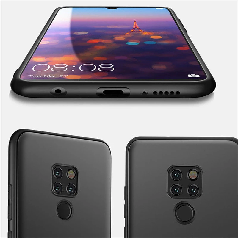 Для Huawei Mate 10 20 Pro матовый Мягкий ТПУ силиконовый ультра тонкий защитный чехол для