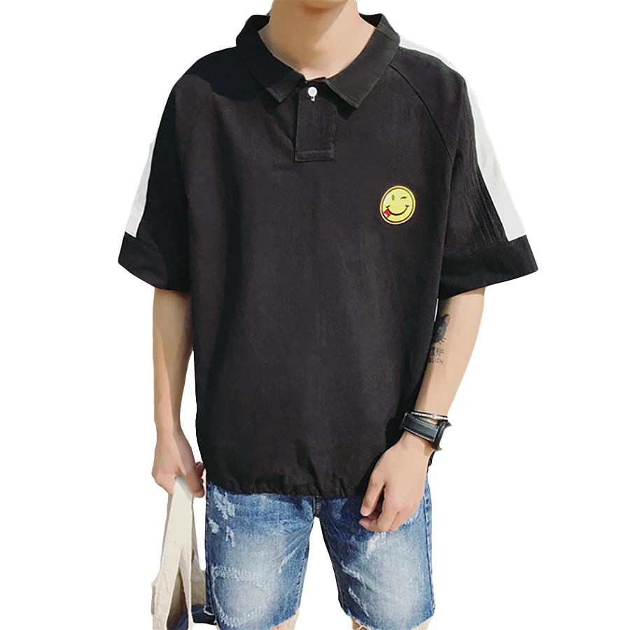 Мужская рубашка поло большого размера дышащая плюс винтажная дизайнерская