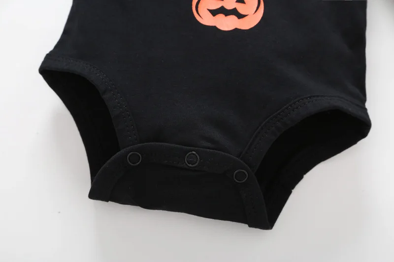 KIDLOVE Halloween Pumpkin Newborn Clothing Set Baby Letters Printed Rompers Pants Hat 3pcs/suit Outfits for Unisex ZK30 | Детская одежда