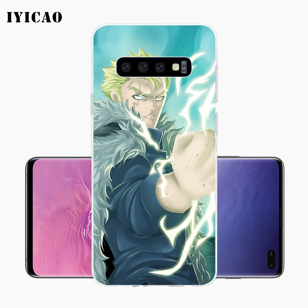 Мягкий силиконовый чехол для телефона IYICAO Laxus Dreyar Fairy Tail Samsung Galaxy S10e S10 S9 S8 Plus S7 Edge