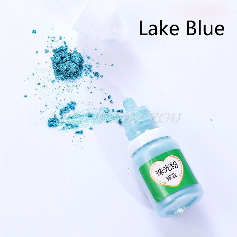 12 Color 5ml Slime Dye Powder Mica Pearl Pigments Colorants For Soap Candle Resin Jewelry Handmade Soap Coloring Powder - Цвет: 10
