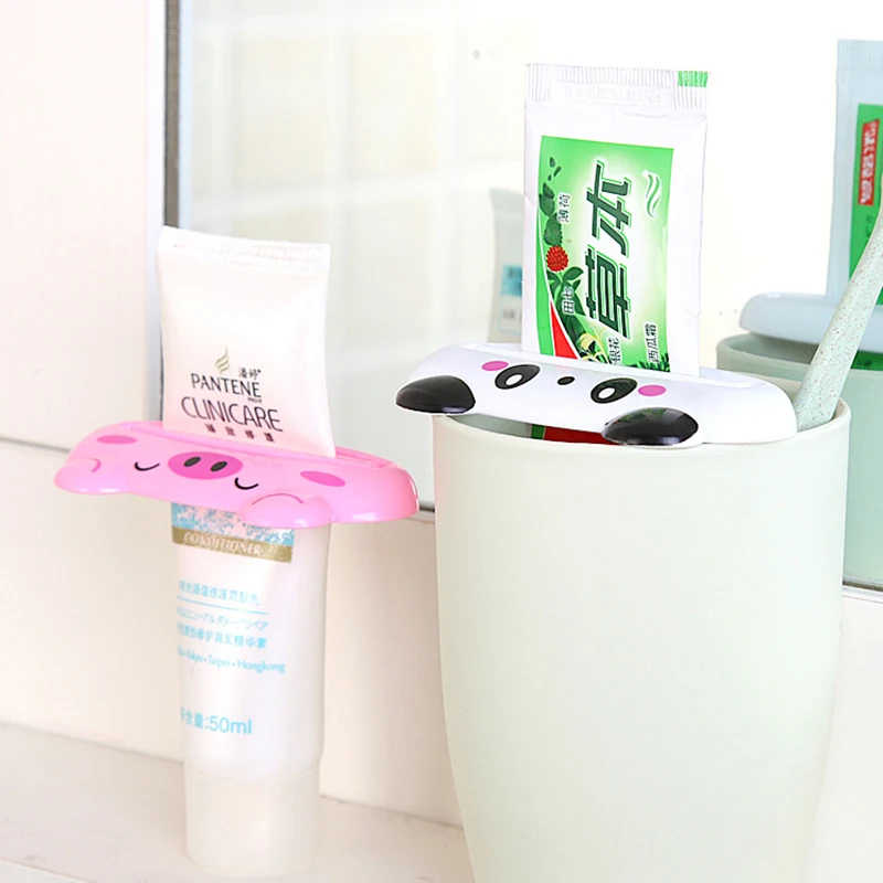 1 шт. держатель для рулонной трубки в форме животного дозатор зубной пасты
