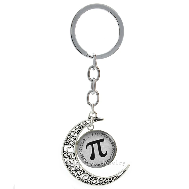 Винтажный подвесной брелок с математическим символом Pi moon новинка цепочка для