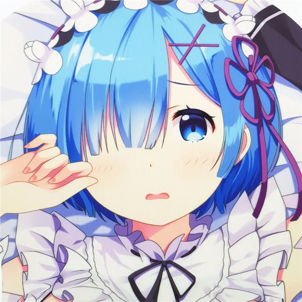 Большой Размеры! Re: Zero Ram Rem аниме 3D Oppai коврик для мыши подставка для запястья