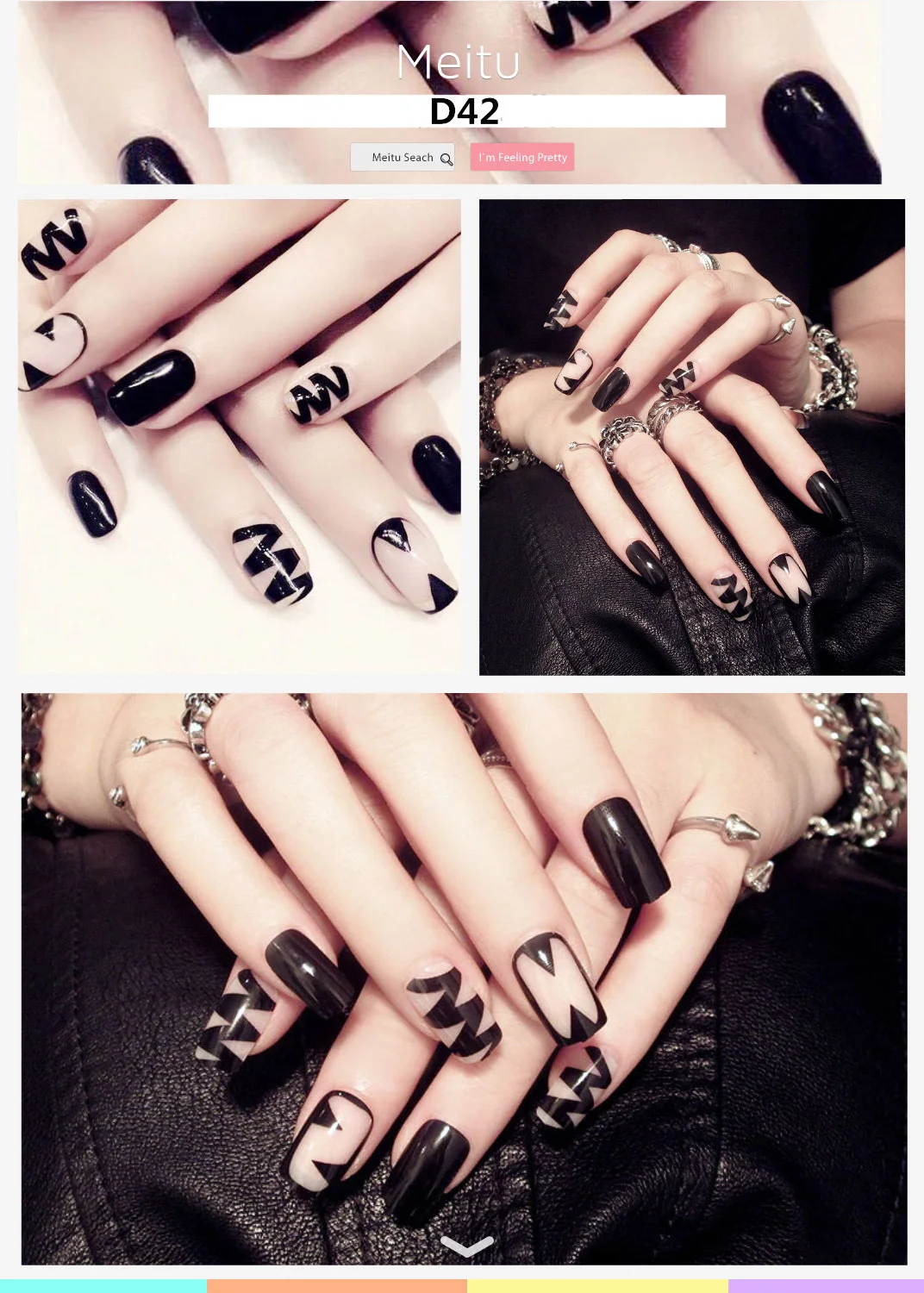 Мягкие Накладные ногти милые прочные водонепроницаемые Короткие Размеры Diy Nail Art 26 стилей аксессуары 24 шт накладные ногти с клеем - Цвет: D42