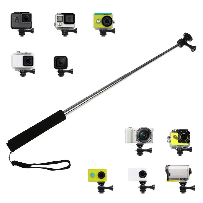 Портативный Телескопический ручной монопод для селфи раздвижная палка GoPro Hero 6/5