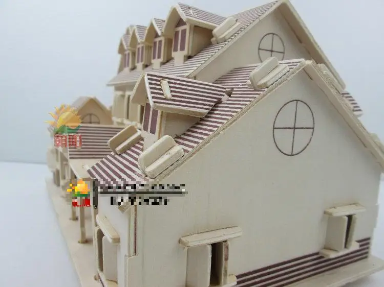 DIY 3D головоломка ручная сборка модель игрушки солнечный свет пляж Вилла Дом