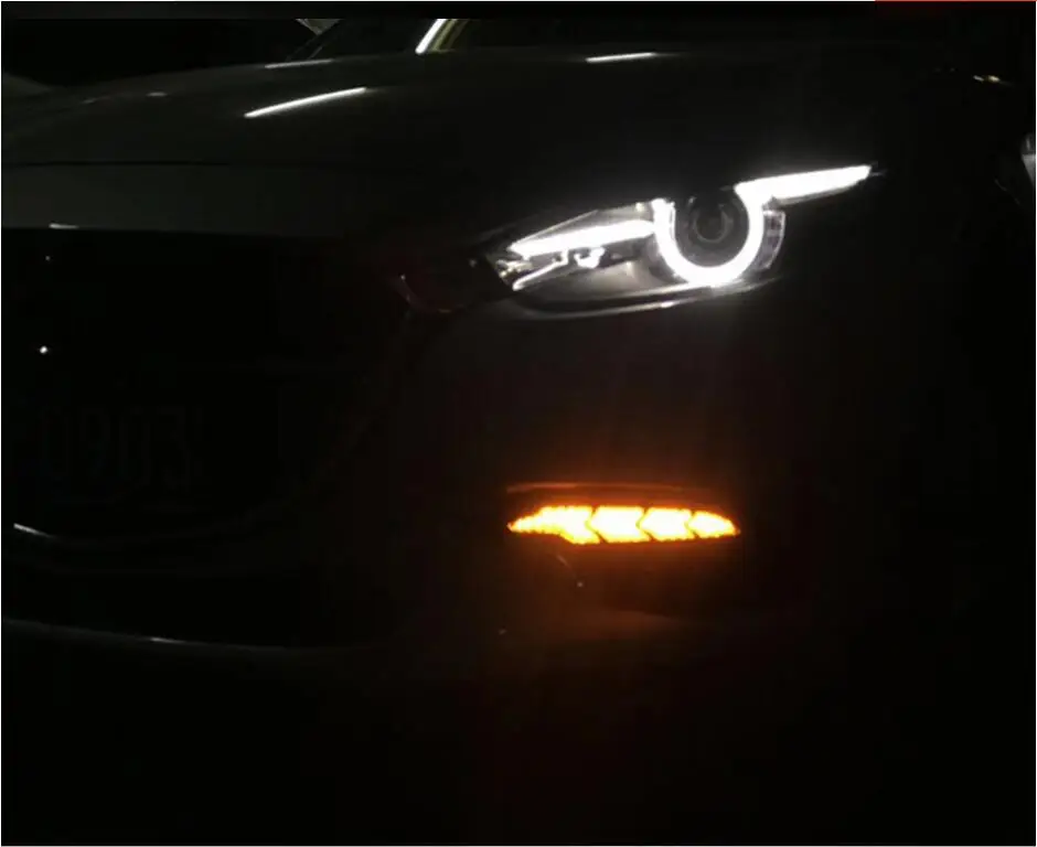 Автомобильные аксессуары светодиодный 2017 ~ 2018 mazd 3 Axela Дневной светильник шлем