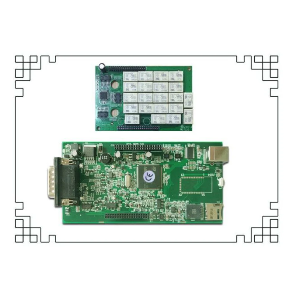 Multidiag Pro Double Green PCB VDTCSCDP OBD2 No Bluetooth Diagnostic Scanner Muldi Diag Software 2014 R2 R3 With Keygen DHL | Автомобили и