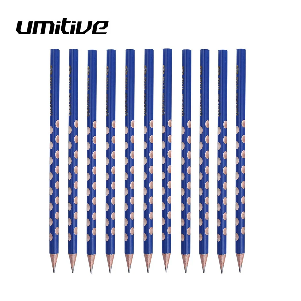 Umitive 12 шт./компл. деревянный карандаш hb коррекция письма осанка школьные офисные