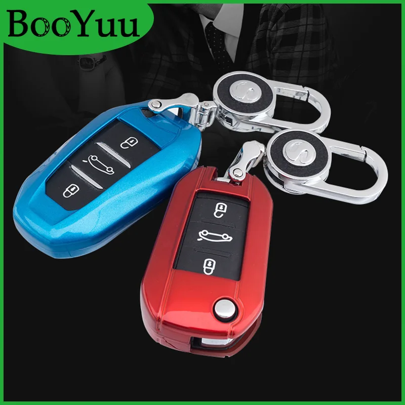 Чехол для автомобильных ключей BooYuu Peugeot 408 2008 3008 4008 5008 301 508 308s 407 Citroen c4 c5 c6 c4l cactus ds4