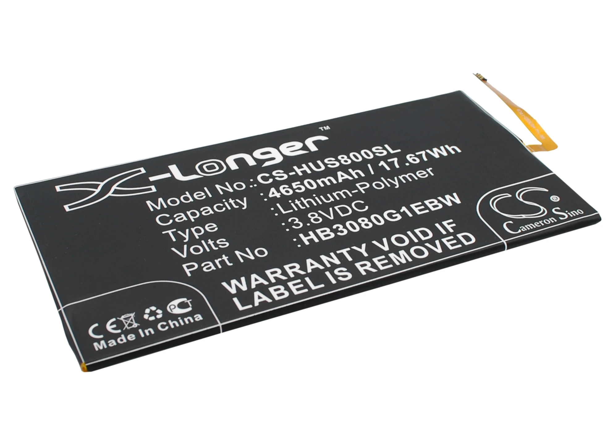Обновленная батарея 4650mAh HB3080G1EBW для Huawei S8 701u 701W 301L 301U 301w 303L 306L|Цифровые