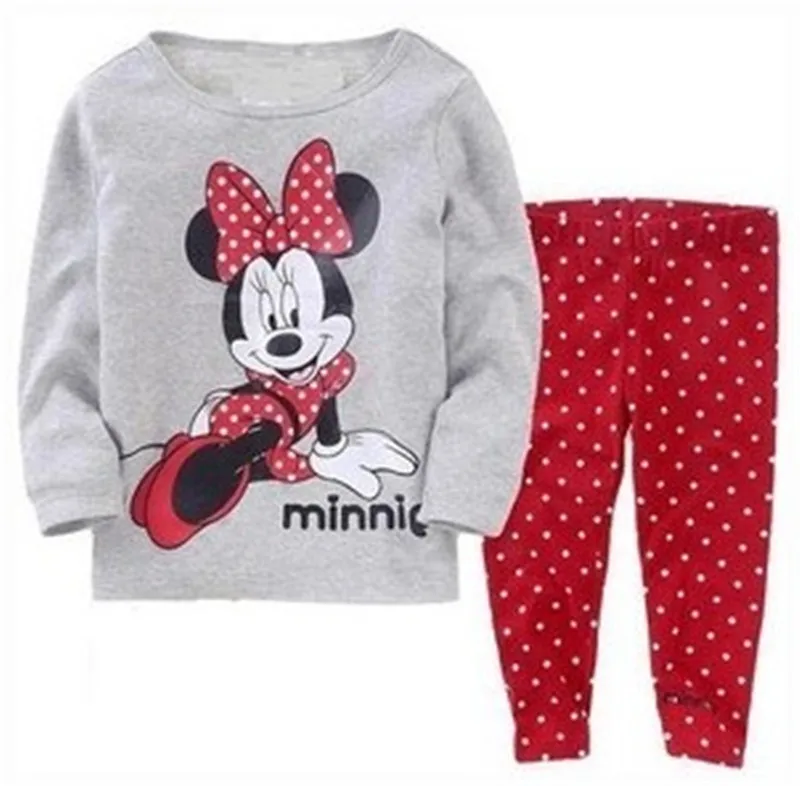 Jumpingbaby/; Пижама Минни кигуруми; Пижама; одежда для маленьких девочек; детская пижама; Infantil Enfant; ночная рубашка с рисунком - Цвет: Baby Clothes P7034