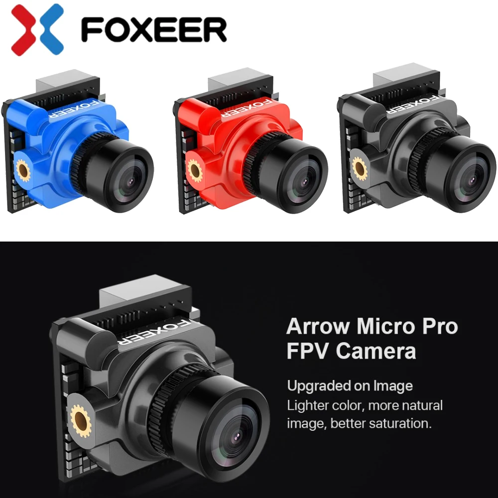 Оригинал Foxeer Arrow Micro Pro 1/3 &quotCCD 1 8 мм 600TVL PAL/NTSC Мини FPV камера W/OSD для