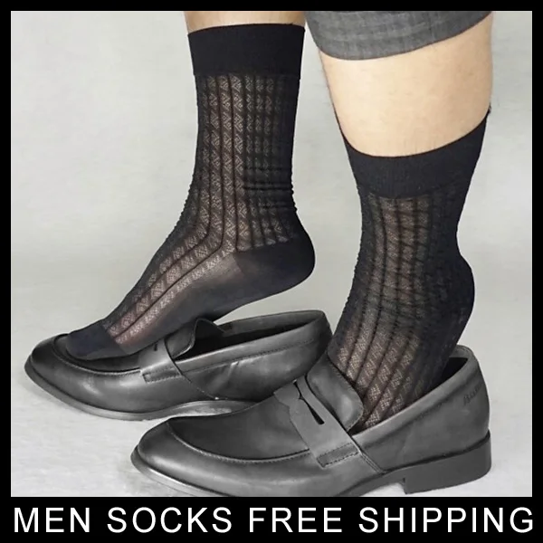 Мужские прозрачные носки 2018 новый стиль торжественное платье сексуальные