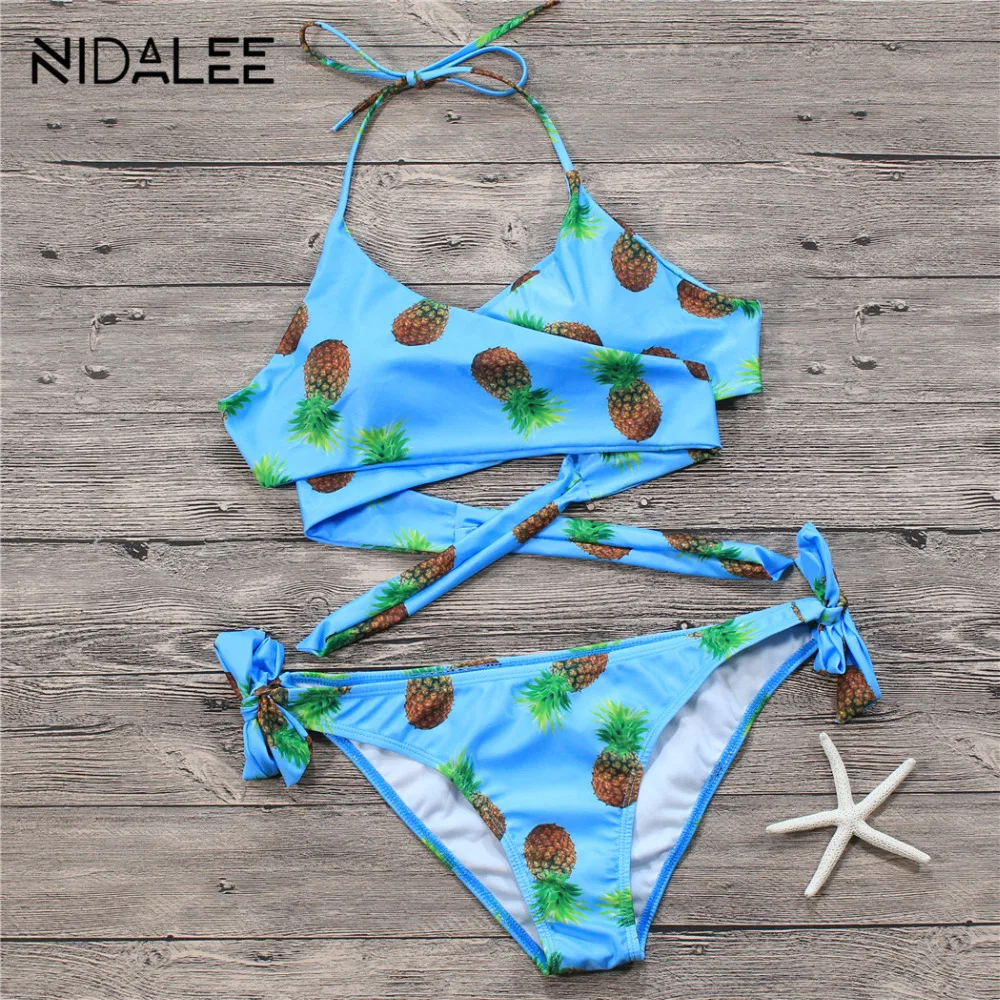 Бикини 2017 повязку Комплект бикини пуш-ап Купальники для малышек Для женщин