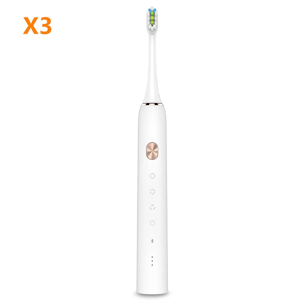 White 11 Soocas X3 электрическая зубная щетка Mi Home Soocare Водонепроницаемая USB быстрая перезаряжаемая звуковая зубная щетка с дистанционным управлением - Цвет: White