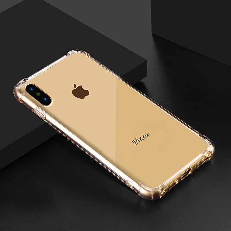 Прозрачный чехол-подушка безопасности Чехол для iPhone 7 8 6 7plus 8plus 6plus 6s X plus XS XR MAX |