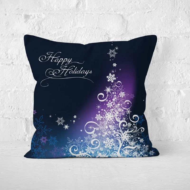 3Pcs Cushion Cover Christmas Decorative Pillow Xmas Flax Throw Case For Home Sofa Car Natal Decor 2017 New Year Navidad Gifts | Дом и сад