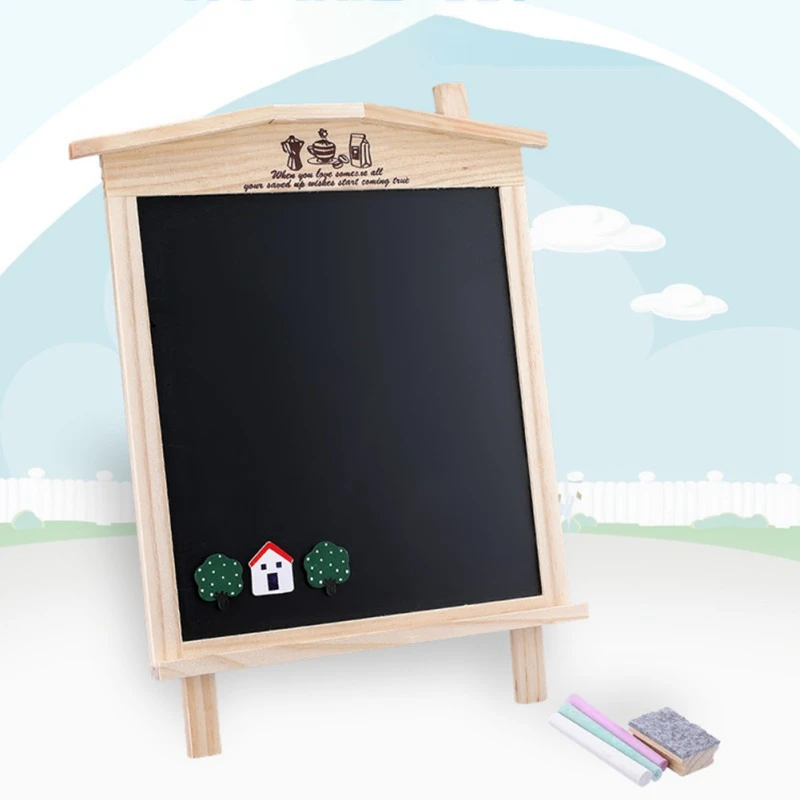 Деревянная настольная магнитная доска для доски мини подставка дома подвесная