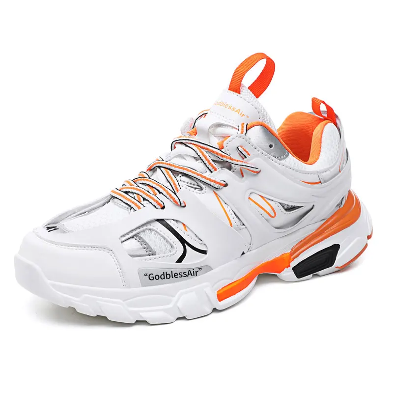 Кроссовки для мужчин качественная кожаная спортивная обувь на шнуровке удобная