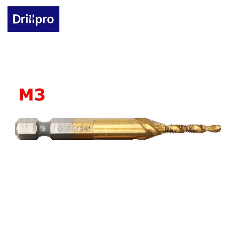Drillpro Hss Сверло комбинированное сверло Зенковка набор титановый винт кран сверло набор Высокое качество