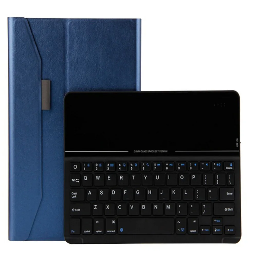 Чехол со съемным закаленным стеклом и Bluetooth клавиатурой для нового iPad 9 7 дюйма 2017