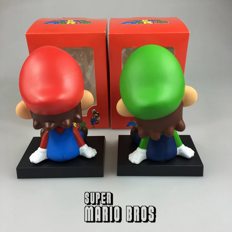 Забавный кукольный автомобиль Super Mario Bros игрушка с головой модель милого