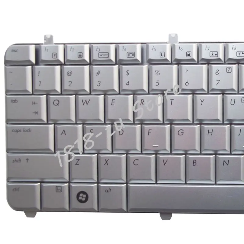 Английская клавиатура YALUZU для ноутбука HP Pavilion DV5 1000 1100 1200 1219 1218TX 1219TX AEQT6700210 QT6A Silver