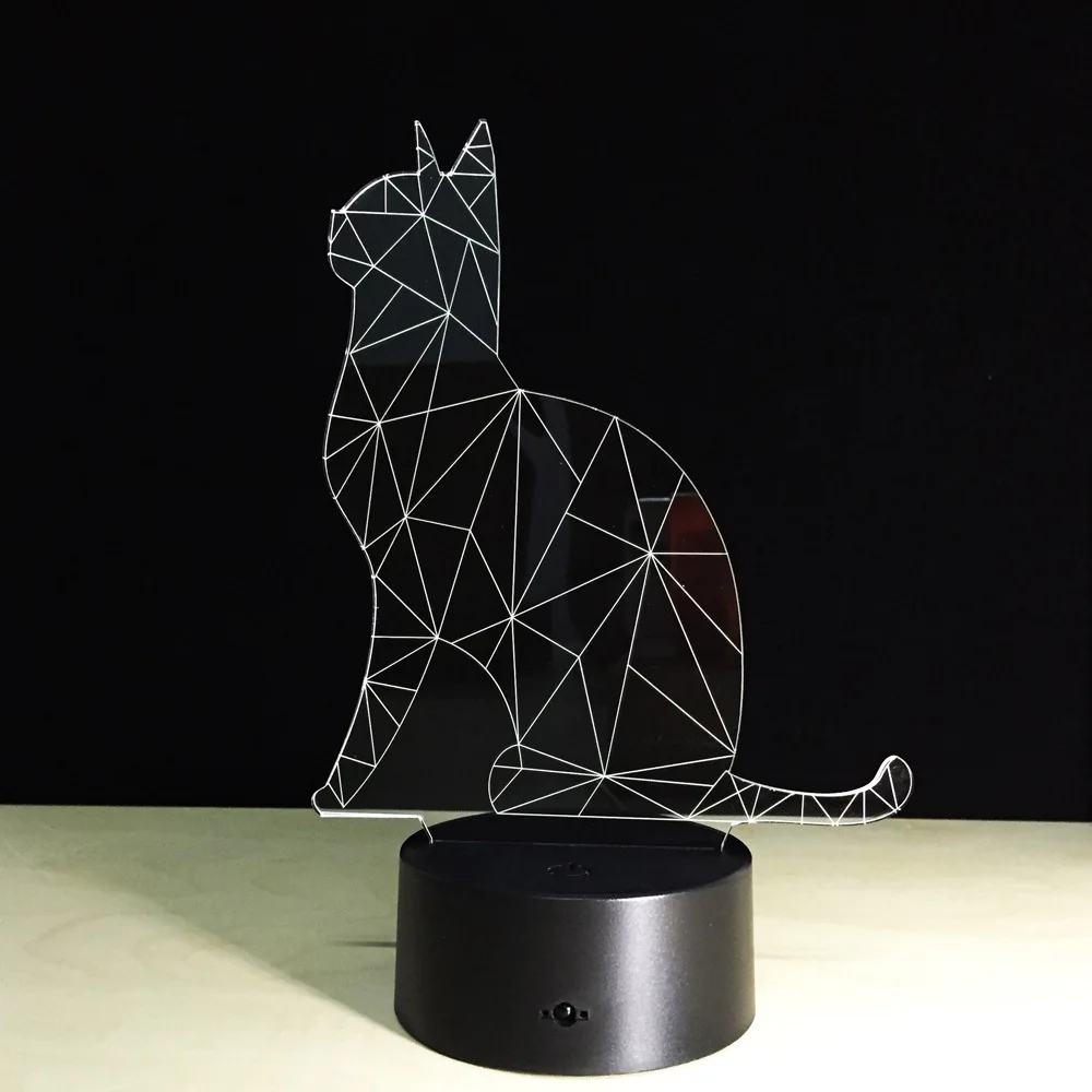 Новейший дизайн ночник милая кошка сенсорный выключатель USB светодиодный лампы