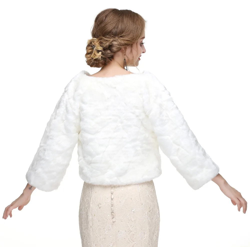 Forevergracedress элегантное мягкое свадебное болеро из искусственного меха для невесты