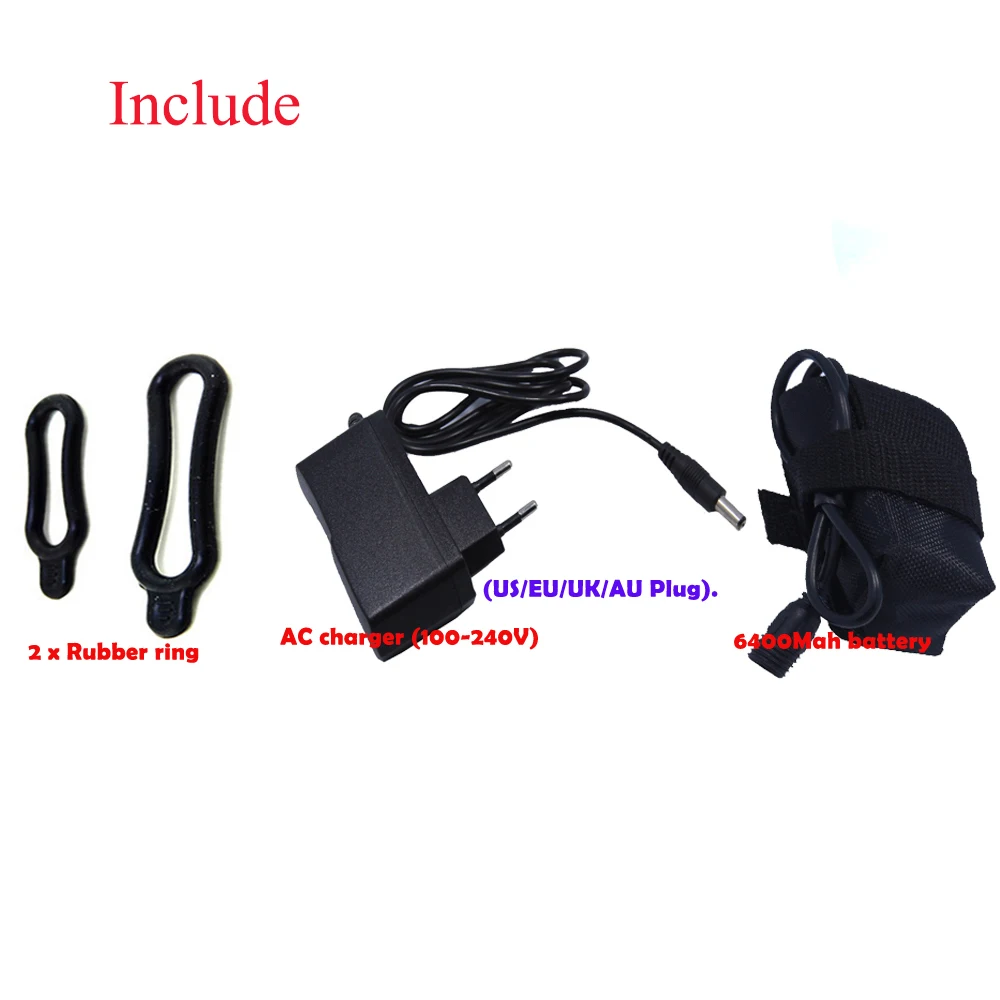 Walkfire 2XT6 LED 5000 люмен перезаряжаемый велосипедный фонарь горный велосипед