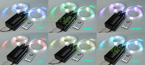 Обновленный RGB + WW оптоволоконный светильник комплект потолочный из оптического