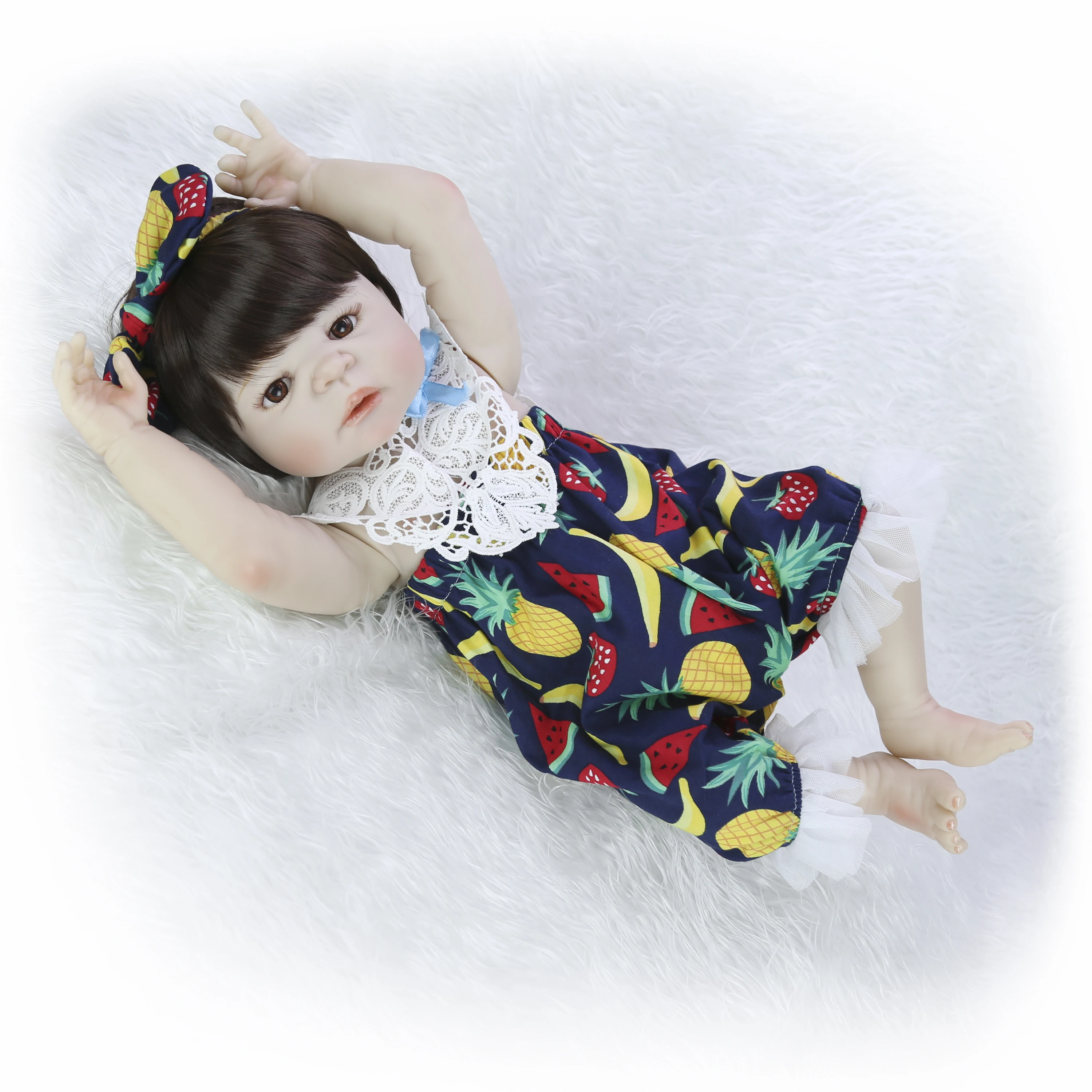 KEIUMI Pretty Baby Возрожденный силикон куклы полное тело Reborn Реалистичная девочка кукла