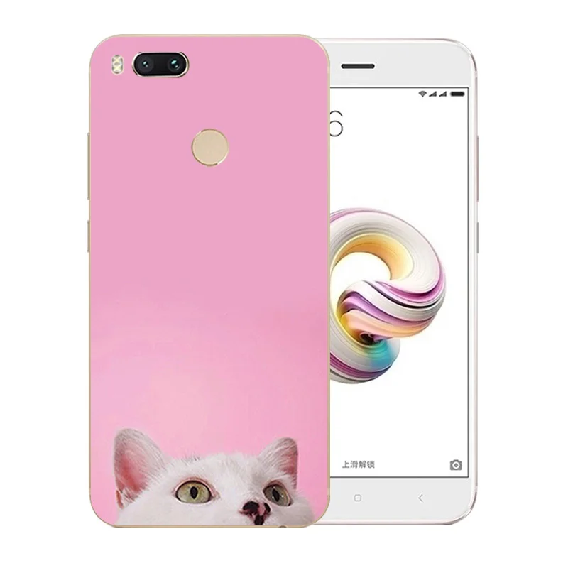 Для Xiaomi Mi A1 ультра тонкий силиконовый чехол для 5x Luck Cat с рисунком роскошный