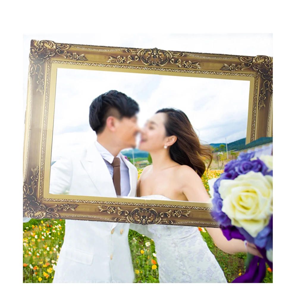 DIY Бумага изображение Рамки вырезы под старину Photo Booth Реквизит для Одежда свадьбы