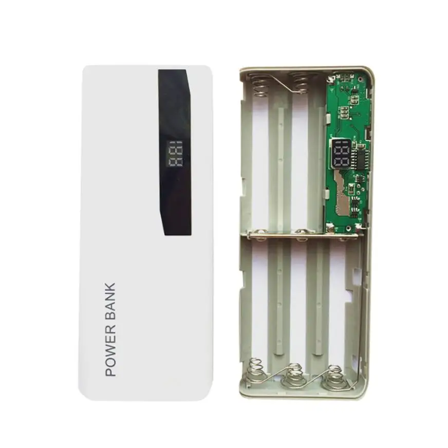 Carprie Новый светодиодный дисплей 5X 18650 USB внешний аккумулятор зарядное устройство