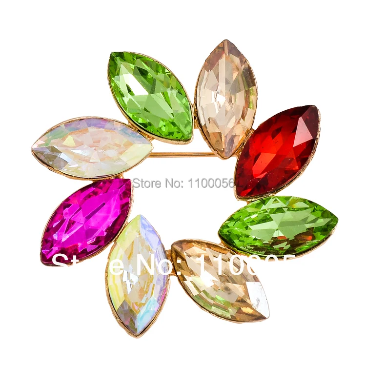 Женская Брошь в виде цветка с кристаллами|fashion broche|crystal flower broochbrooch fashion |